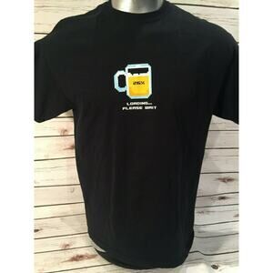 Beer Loading Please Wait Frosty Mug Think Geek Computer Bar Pre Hangover Shirt L